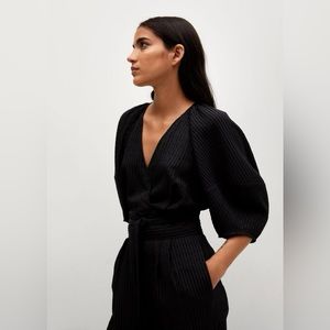 NWT Mango Textured Long Jumpsuit